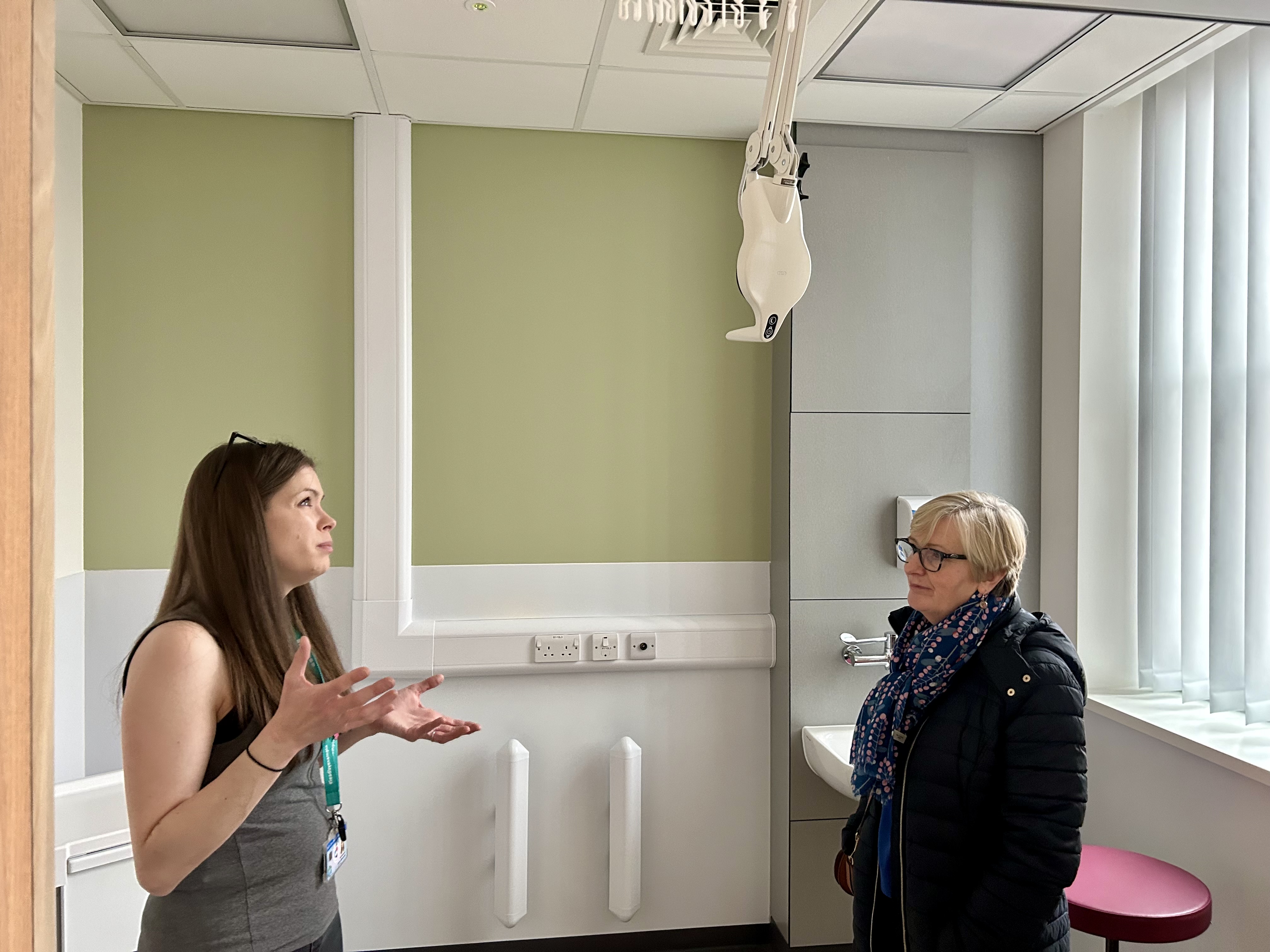 Julia Grisenthwaite having tour of Oncology Unit RLI UHMBT 2024 1.jpg