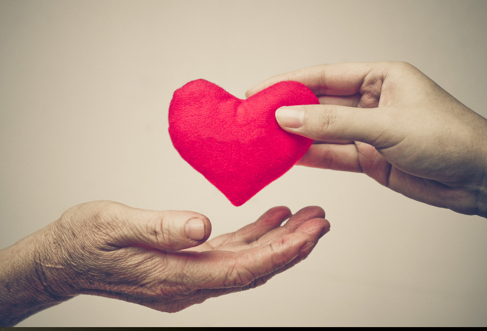 Shutterstock image holding hands