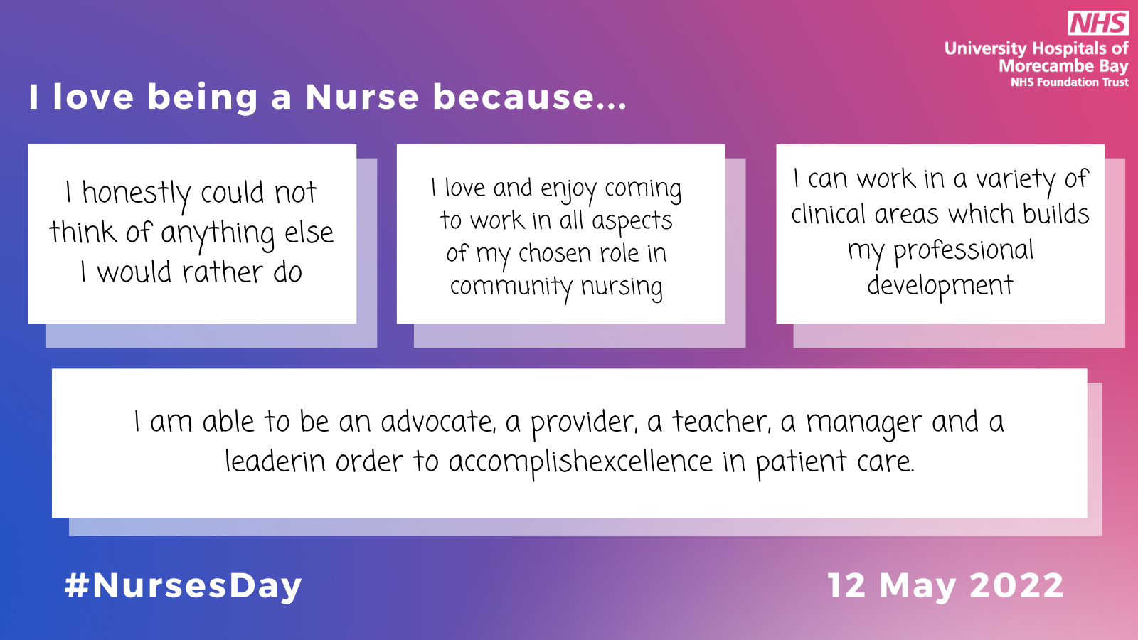 Quotes about why our Nurses love their job