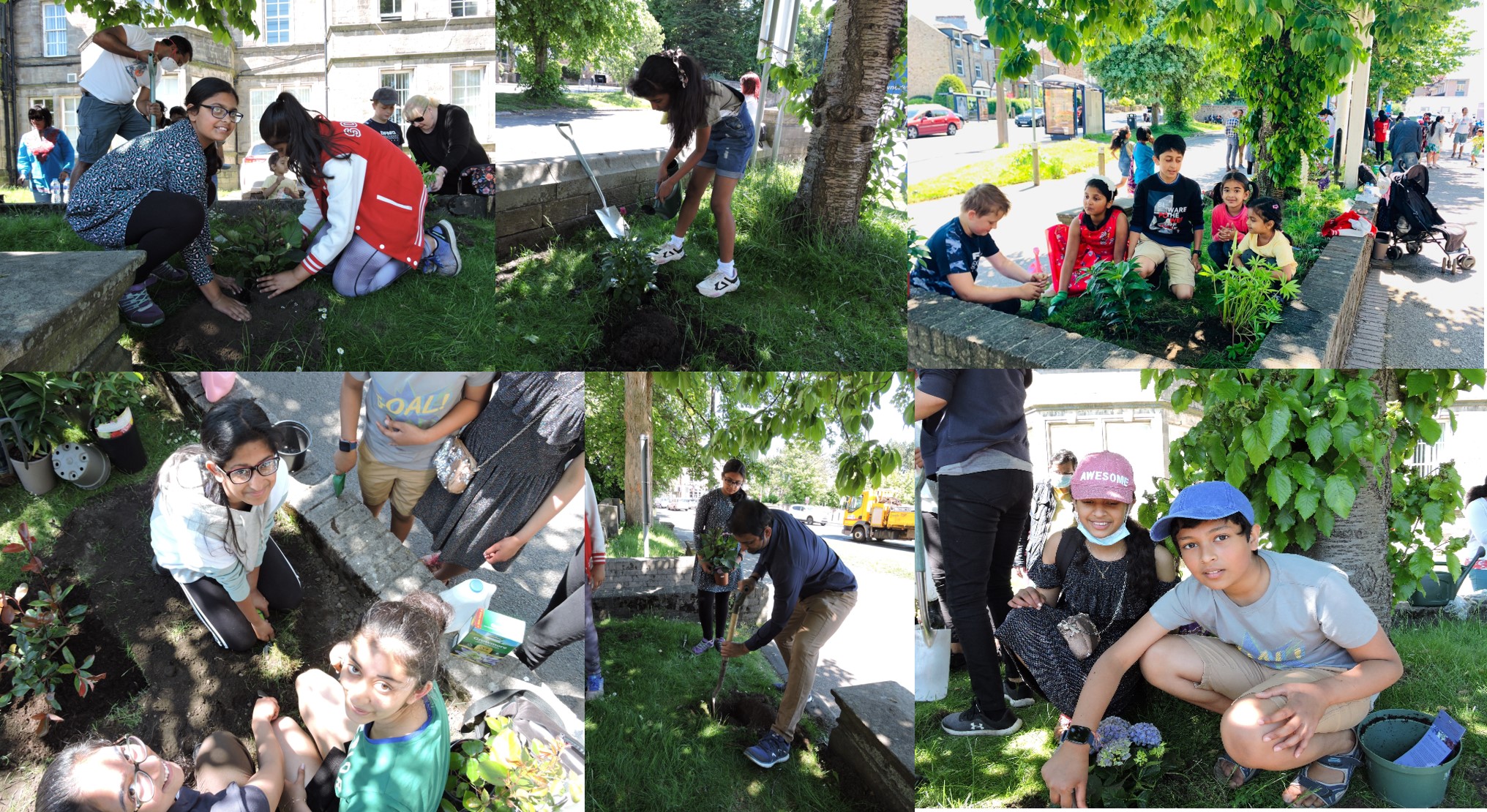 Lancaster and Morecambe Hindu Society children planting flowers at RLI.jpg