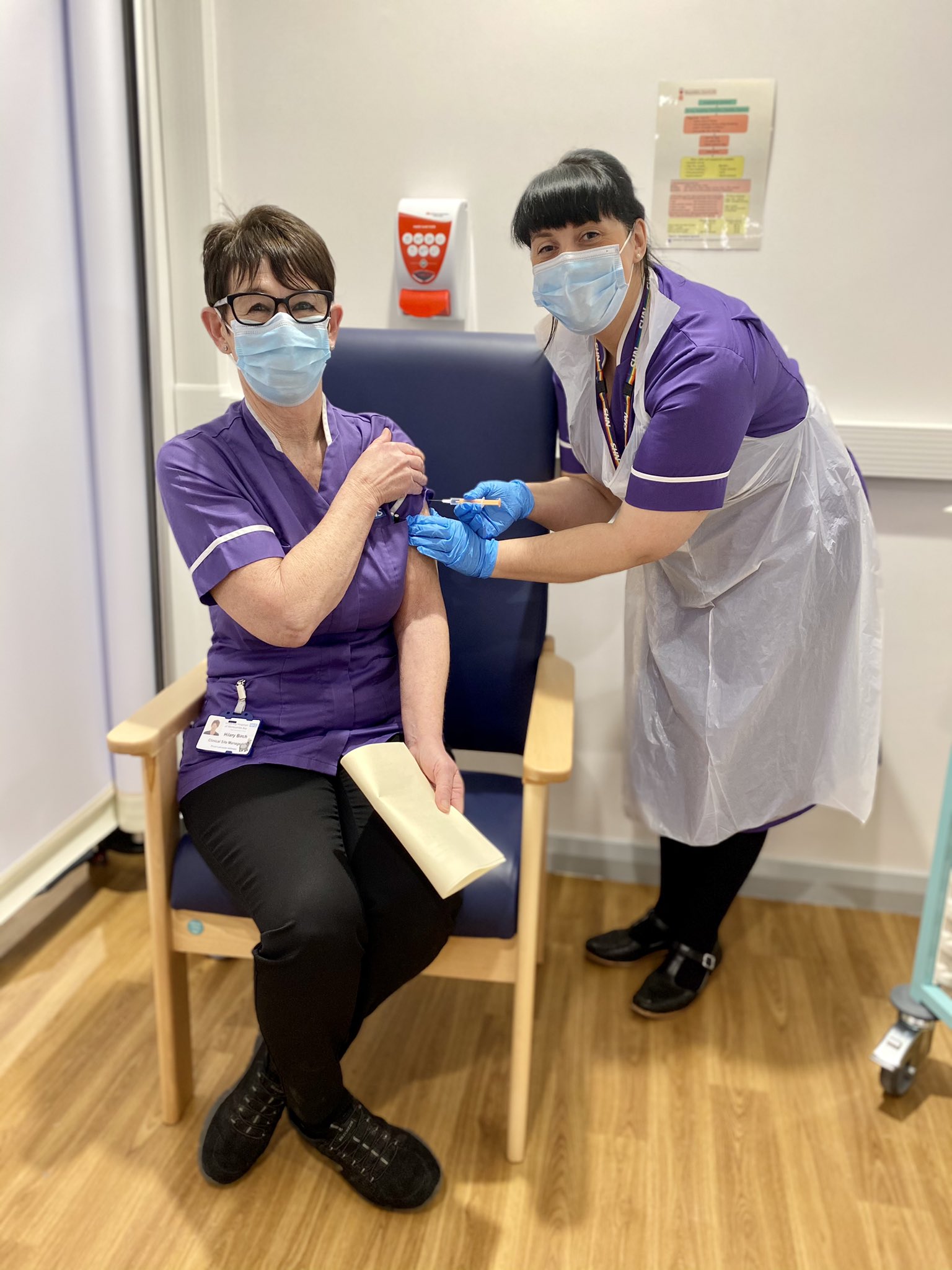 UHMBT colleague vaccinations Clare Hill and Hilary Birch.jpg