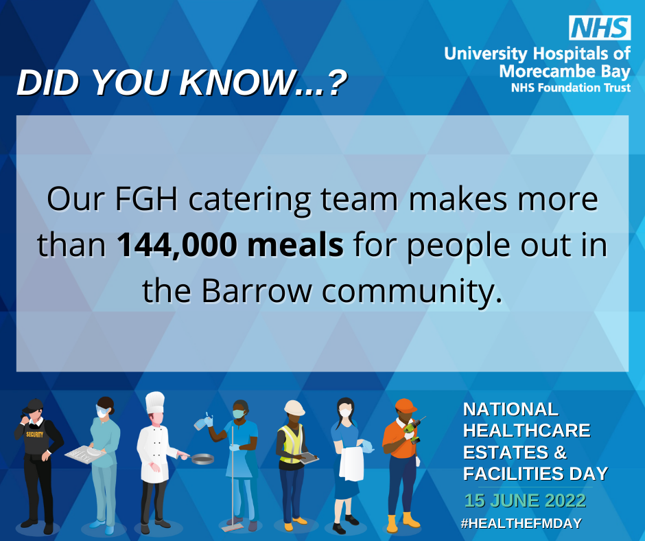 Our FGH catering team makes more than 144,000 meals for people out in the Barrow community.