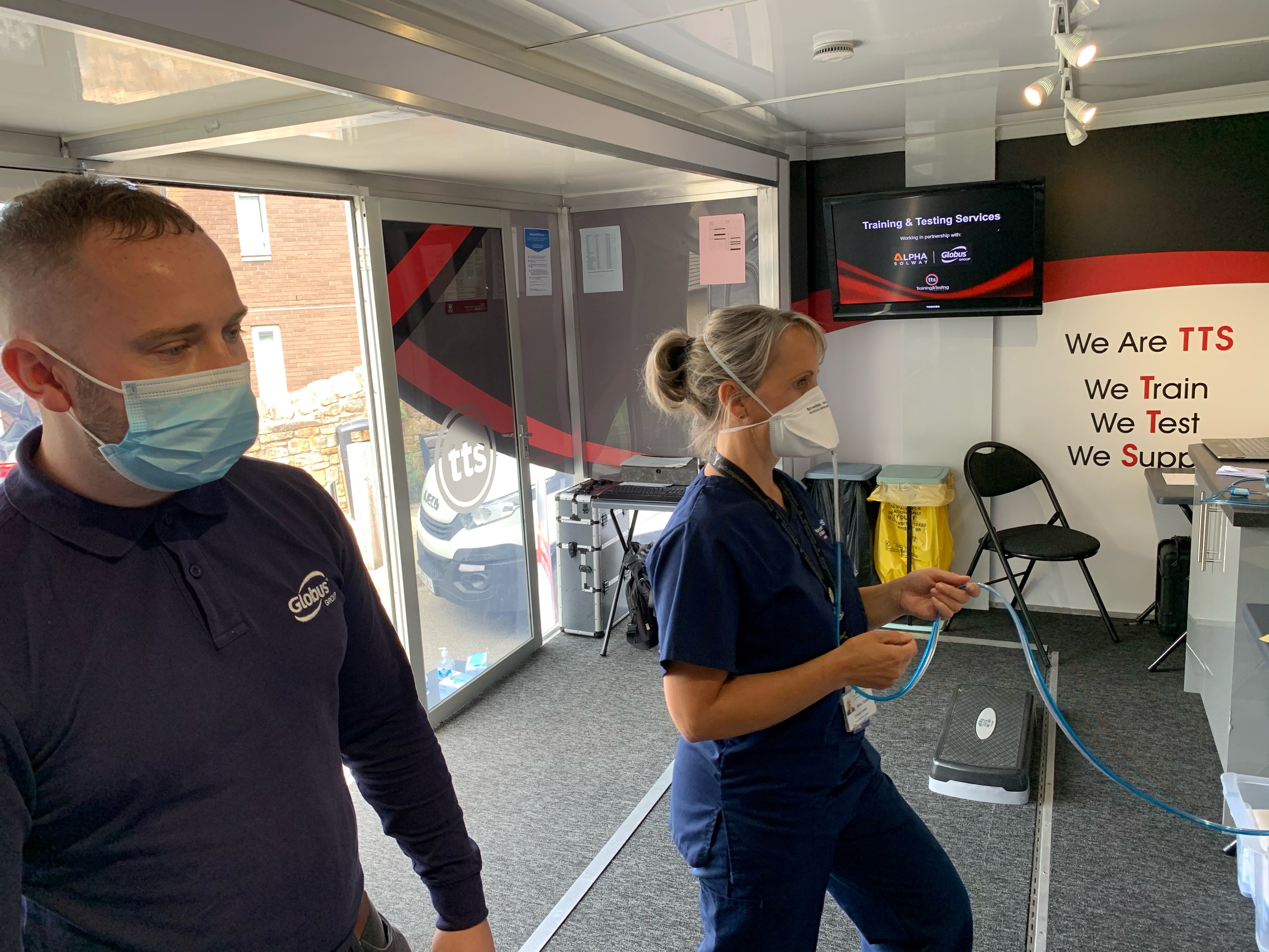 Infection Control Nurse  & Adam Birtles HX-3, Testing at Lancaster Infirmary 09.07.2021 (2).jpg