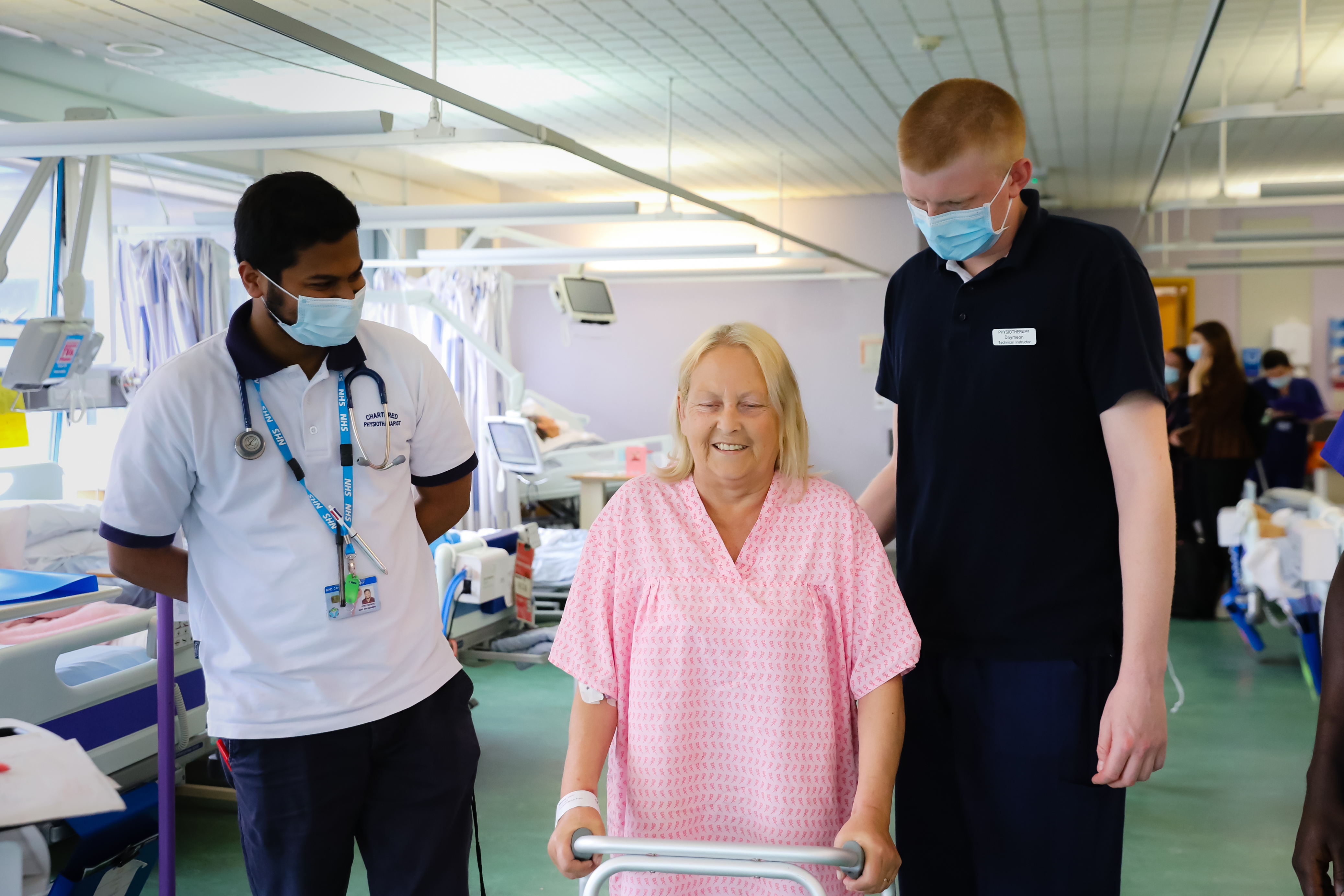 Pre-onboarding image of physiotherapy team