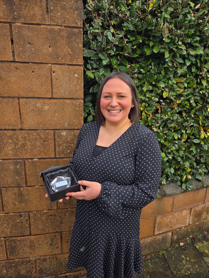 Michaela Stallman with her Apprenticeship Award UHMBT 2026.jpg