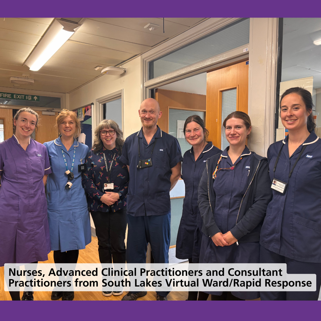 Nurses, Advanced Clinical Practitioners and Consultant Practitioners from South Lakes Virtual Ward Rapid Response