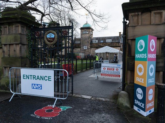 Large scale vaccination centre Lancaster Town Hall.jpg