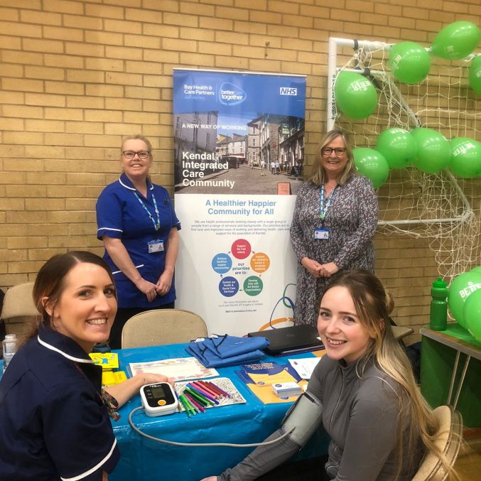 Kendal ICC team carrying out blood pressure checks.JPG