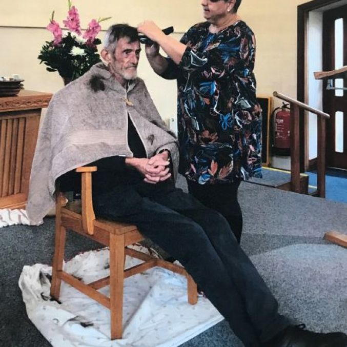 John Patchett charity head shave