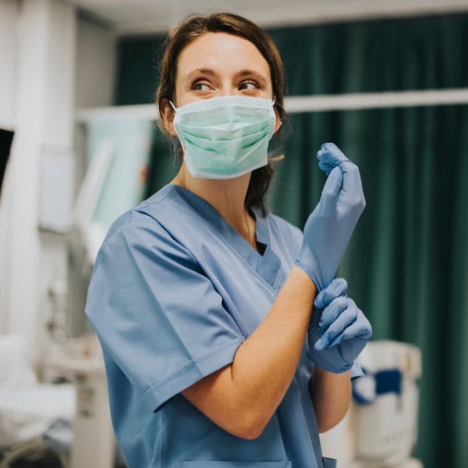 Shutterstock image nurse in mask