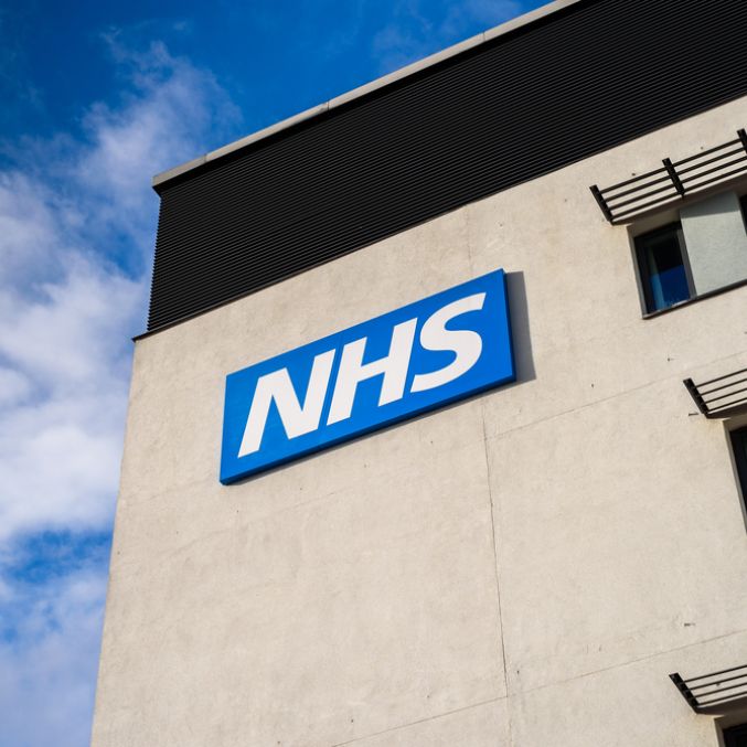 Shutterstock image of NHS sign