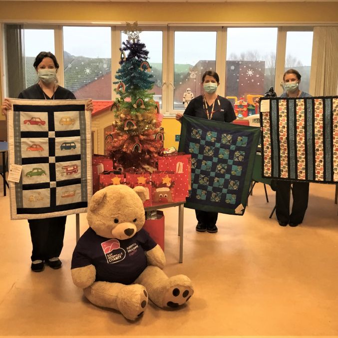 Project Linus FGH Childrens Ward with quilts.jpg